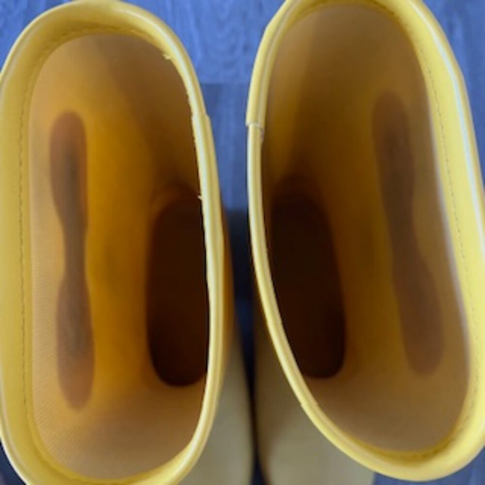 🧡3/15 Yellow Waterproof Rain Boots Women's 39 - Picture 8 of 11